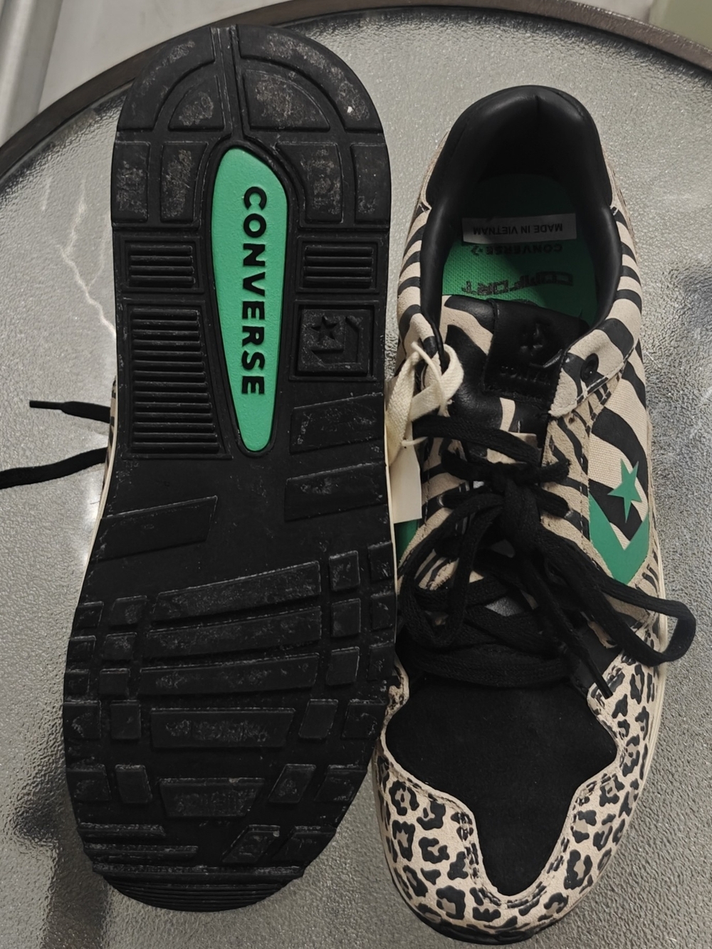 Converse Wave Trainer Leopard Size Men's 10.5/Women's 12 - Picture 8 of 10